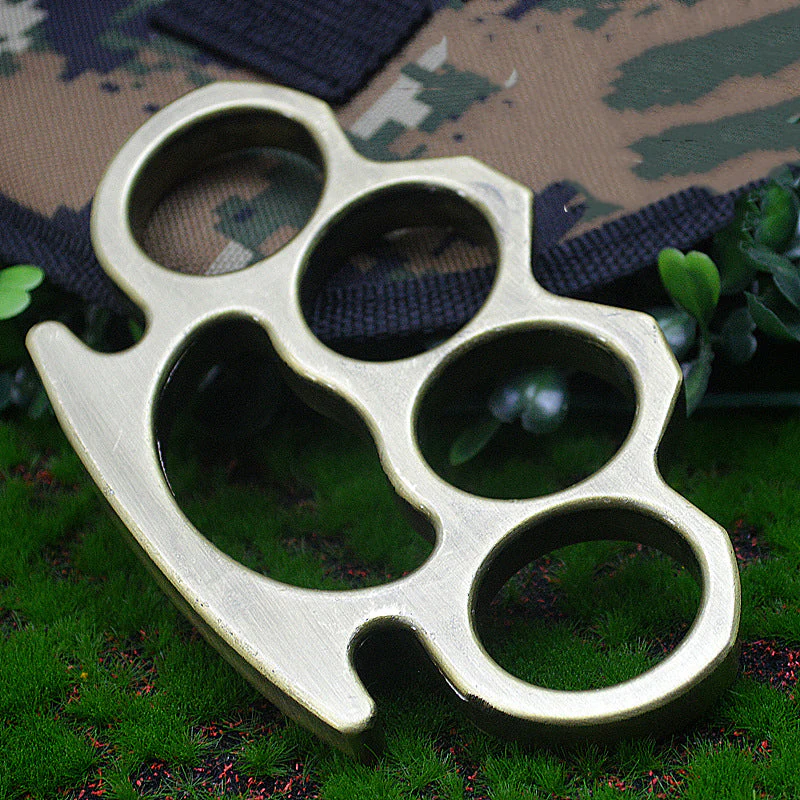 Multicolor Metal Brass Knuckle Duster Boxing Self Defense Four Finger Buckle Window Breaker Outdoor EDC Tool - Image 22