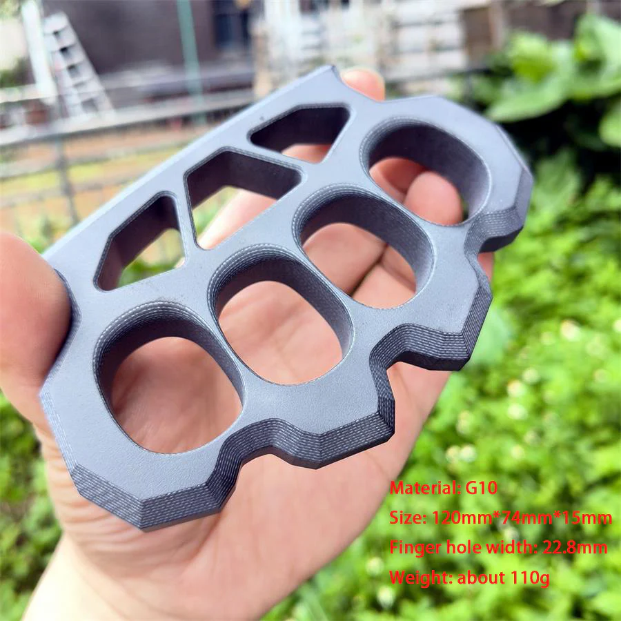Non-metal G10 Knuckle Duster High Hardness Defense Broken Window Tool - Image 11