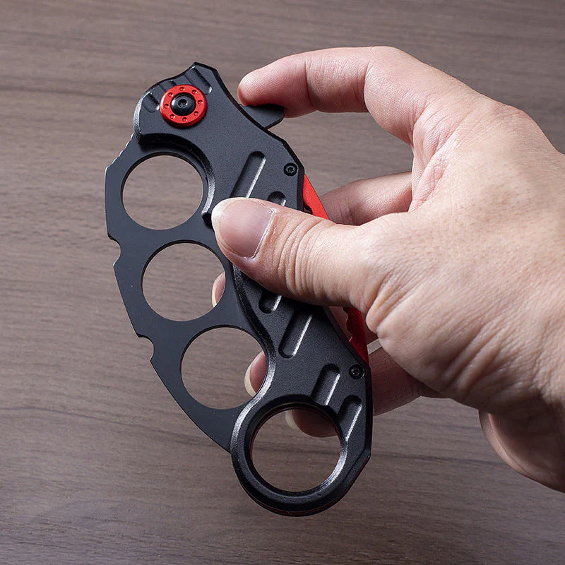 Outdoor Knuckle Folding Knife Camping Boxing Sleeve Knives EDC Tool - Image 5