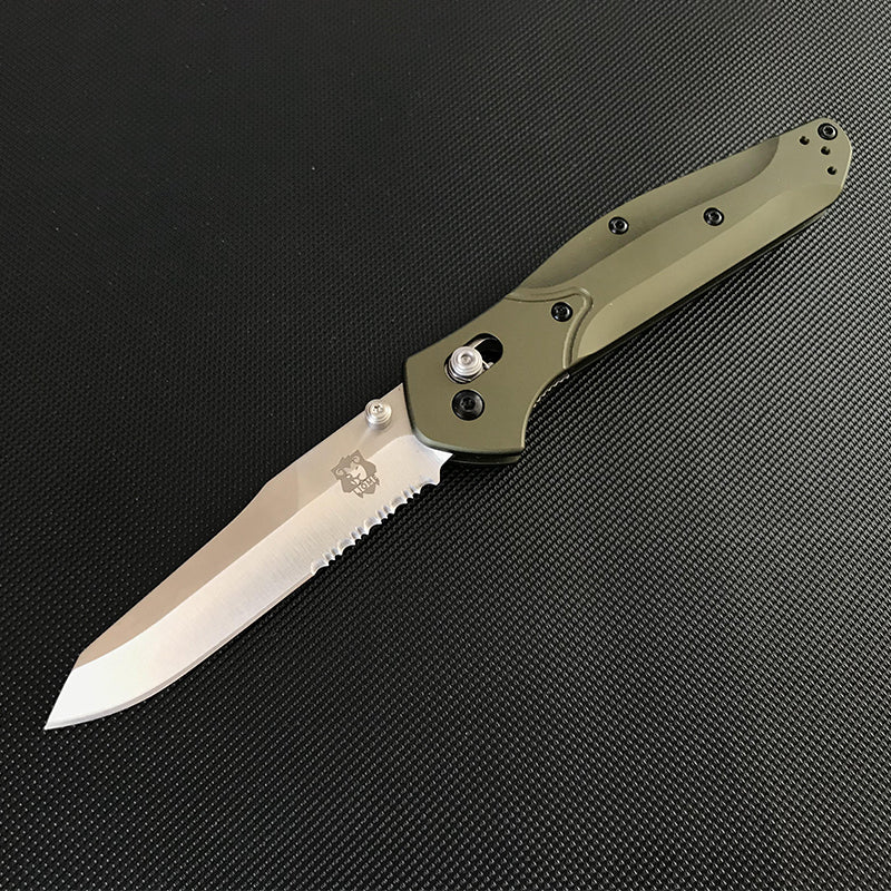 Outdoor Liome 940 Folding Knife Aluminum Handle Camping Saber Safety Defense Pocket Knives - Image 12