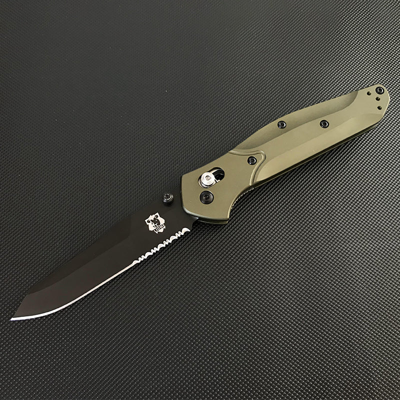 Outdoor Liome 940 Folding Knife Aluminum Handle Camping Saber Safety Defense Pocket Knives - Image 14