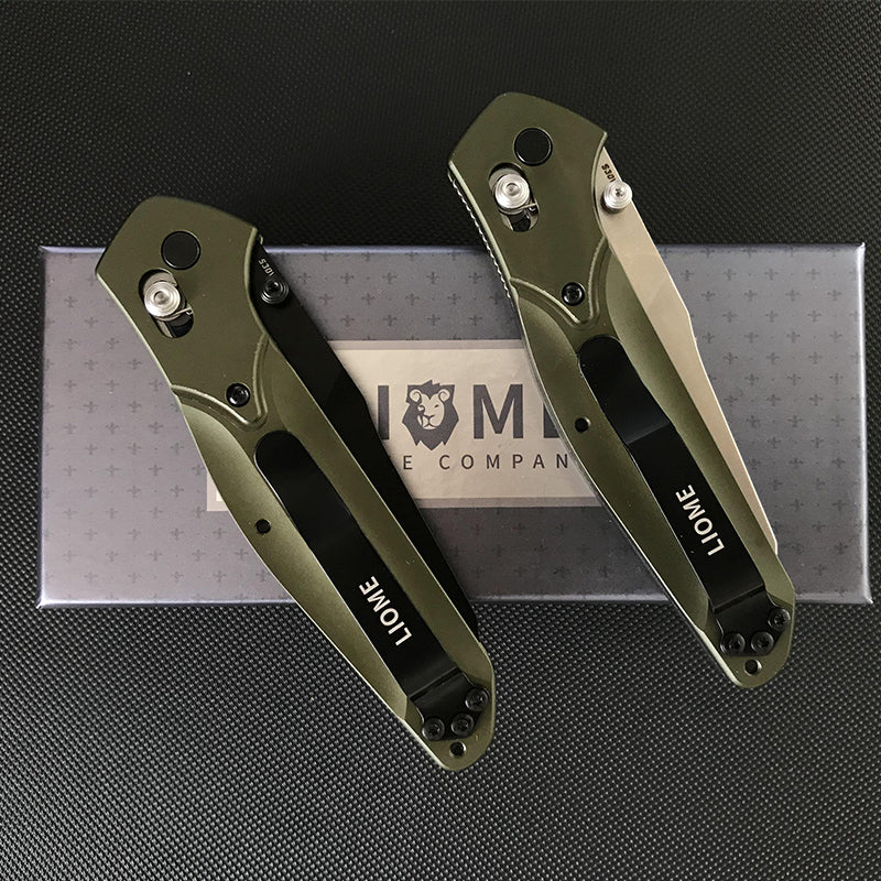 Outdoor Liome 940 Folding Knife Aluminum Handle Camping Saber Safety Defense Pocket Knives - Image 5
