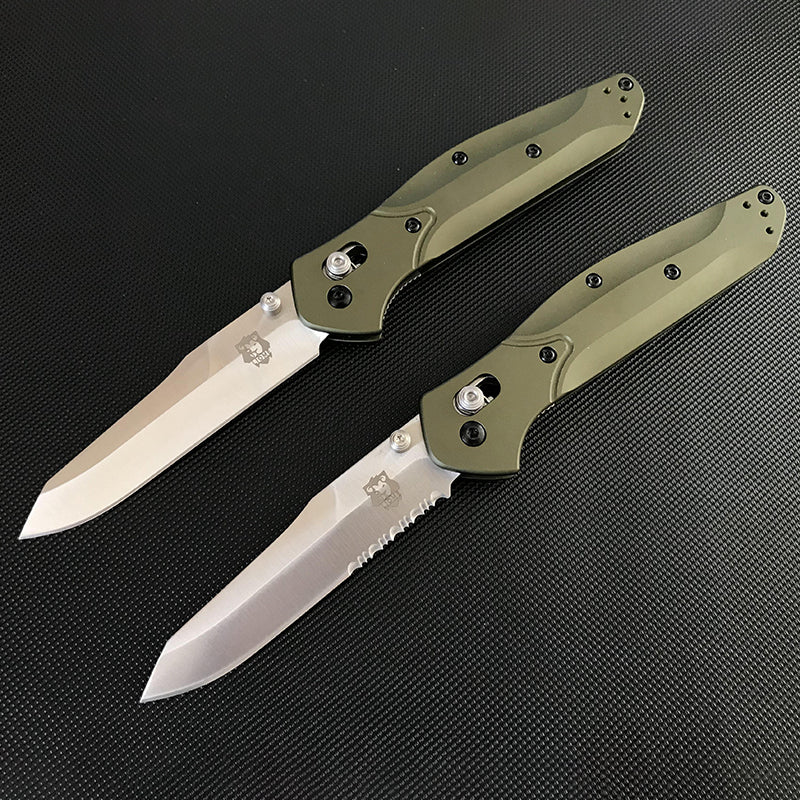 Outdoor Liome 940 Folding Knife Aluminum Handle Camping Saber Safety Defense Pocket Knives - Image 7