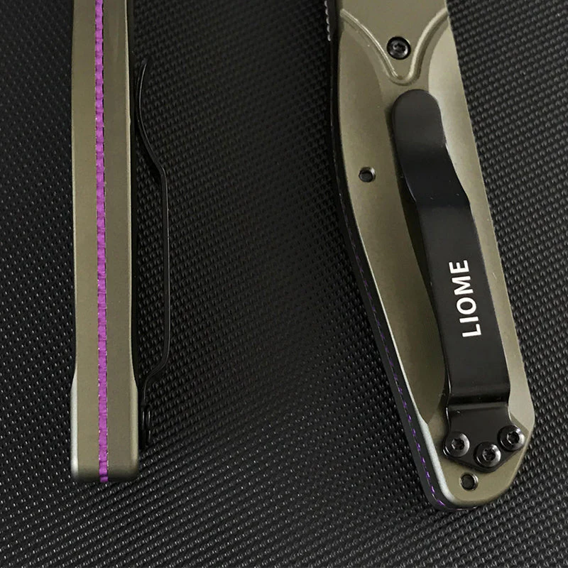 Outdoor Liome 940 Folding Knife Aluminum Handle Camping Saber Safety Defense Pocket Knives - Image 8