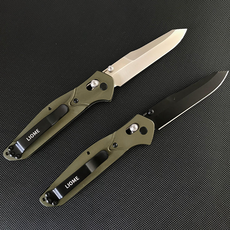 Outdoor Liome 940 Folding Knife Aluminum Handle Camping Saber Safety Defense Pocket Knives - Image 9