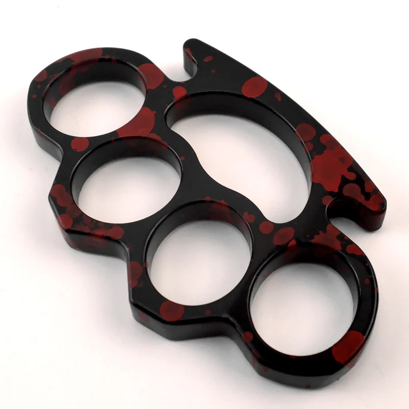 Stripe - Knuckle Duster Boxing Four Finger Buckle Defense Window Breaker Outdoor EDC Tool - Image 5