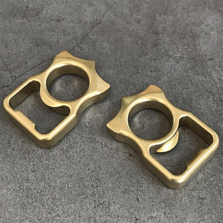 Portable Bottle Opener Brass Knuckle Duster EDC Gadget