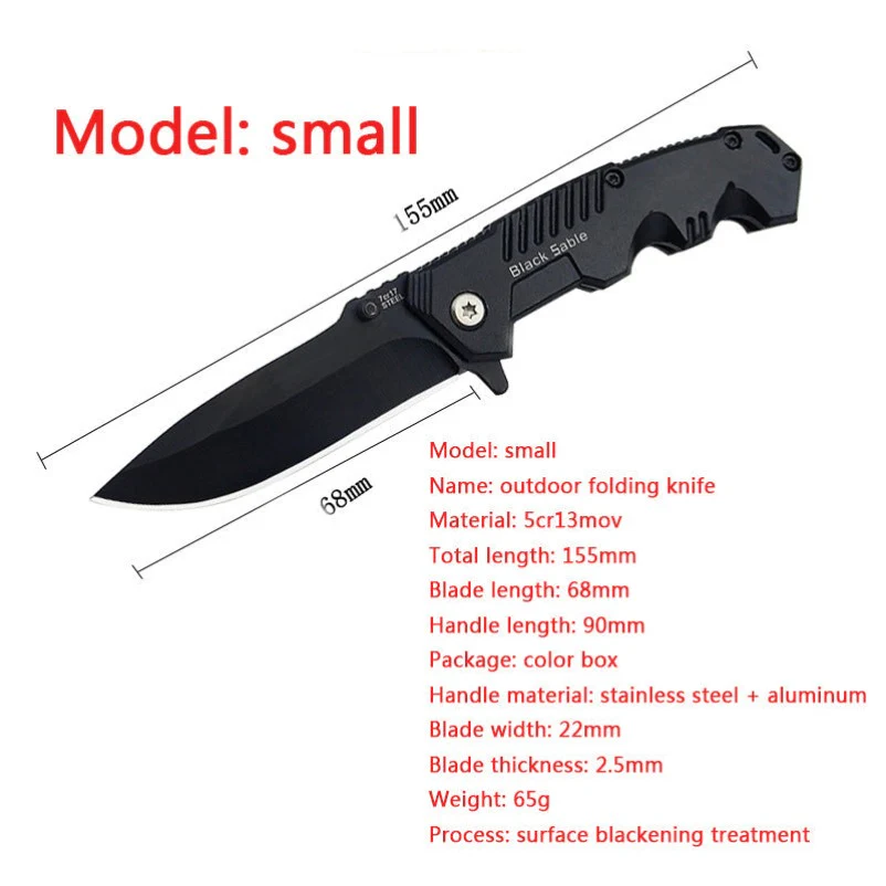 Portable Folding Knife Outdoor Self-defense Pocket Knives - Image 11
