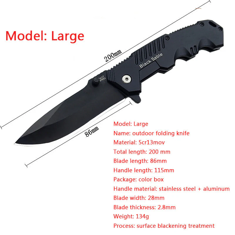Portable Folding Knife Outdoor Self-defense Pocket Knives - Image 13