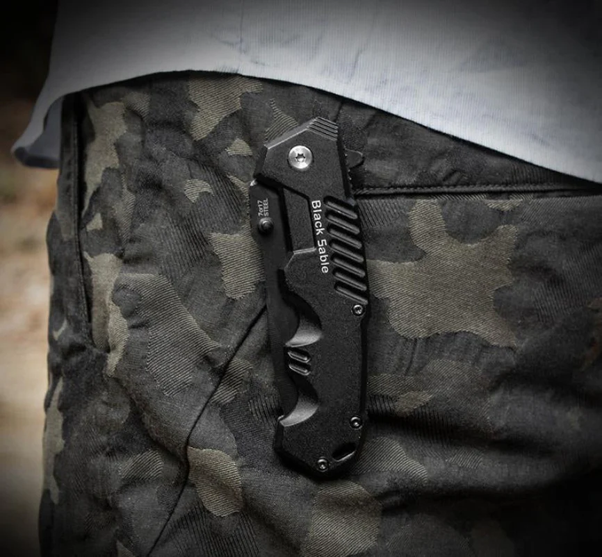 Portable Folding Knife Outdoor Self-defense Pocket Knives - Image 3