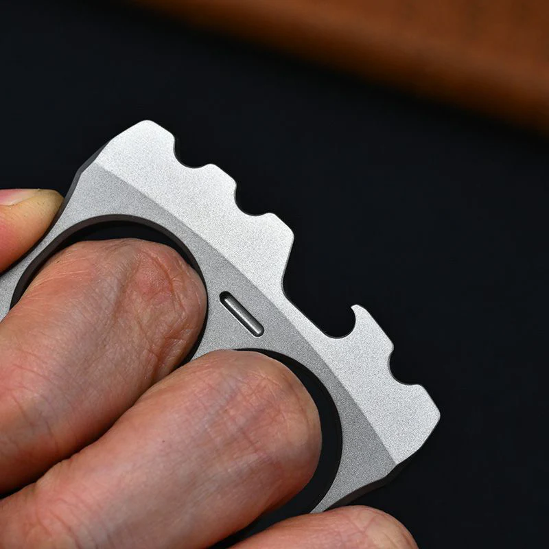 Smiley Face Titanium Knuckle Duster Multi-Function Bottle Opener - Image 4