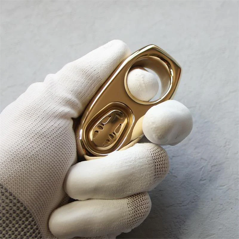 Solid Brass Knuckle Duster Portable Self Defense EDC Decoration - Image 2
