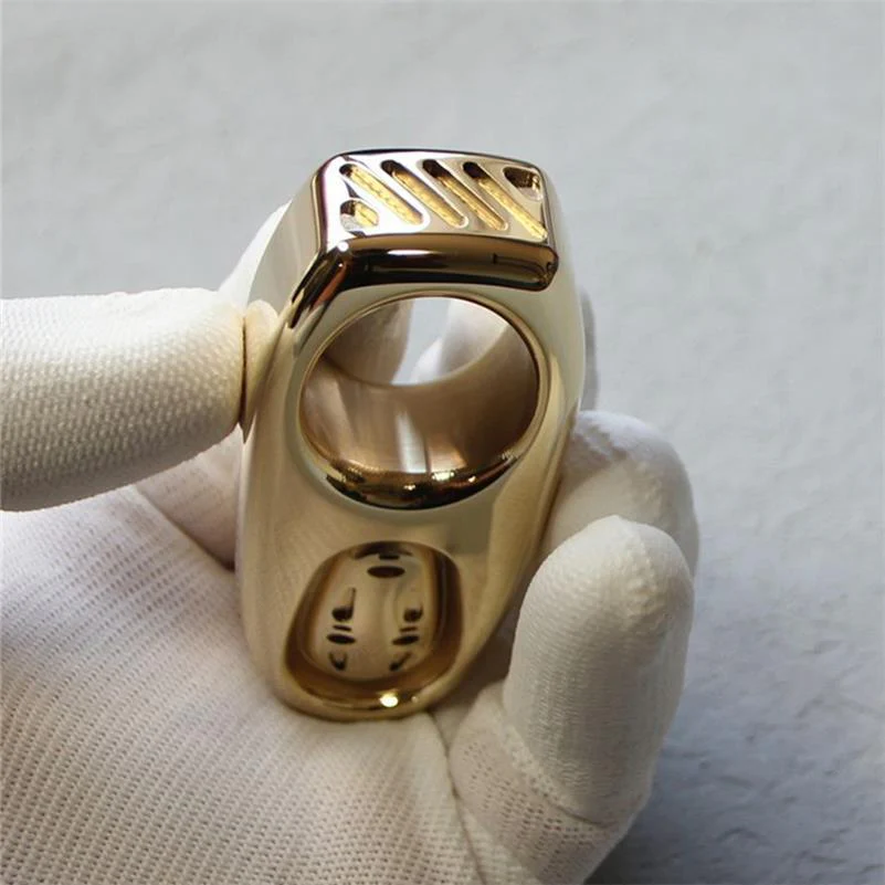 Solid Brass Knuckle Duster Portable Self Defense EDC Decoration - Image 3
