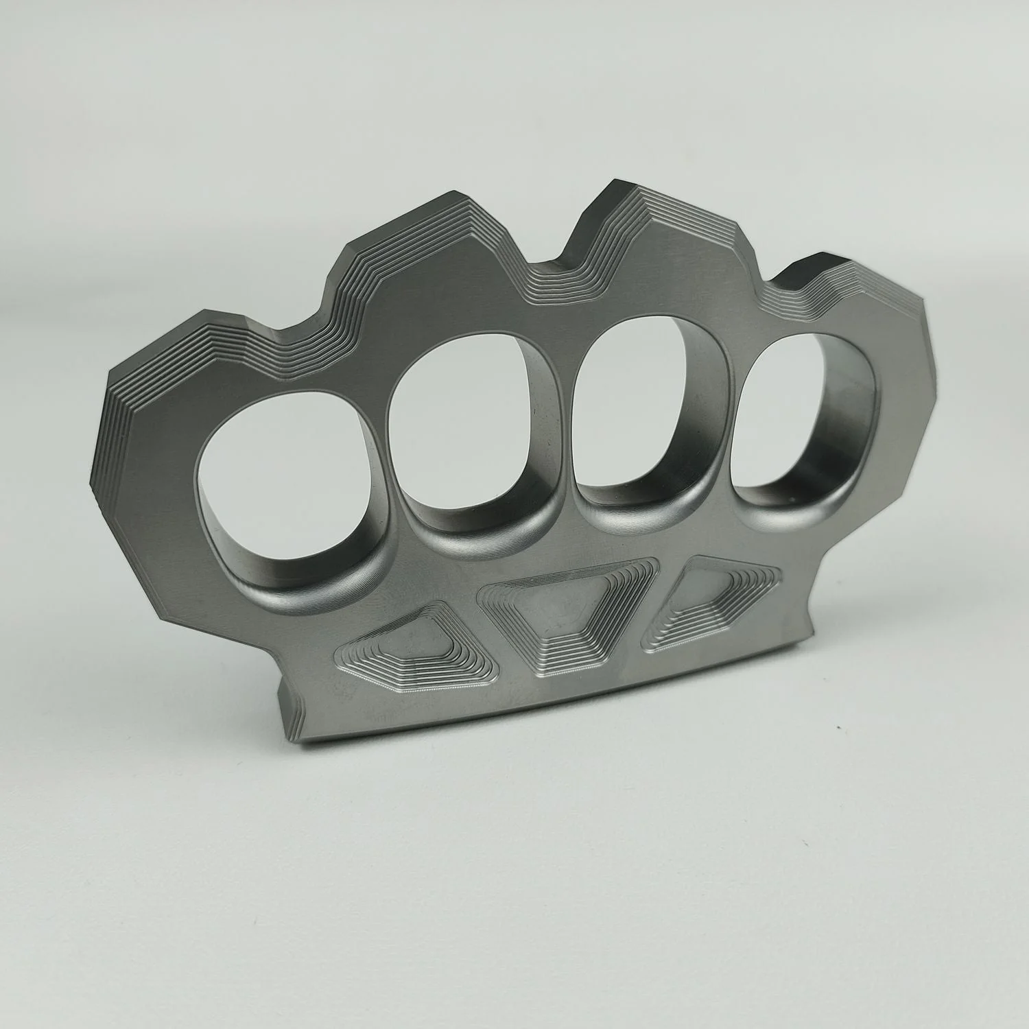 Fine Steel Knuckle Duster Four Finger Buckle Self-defense Broken Window Knuckles Boxing Training Combat Gear - Image 2