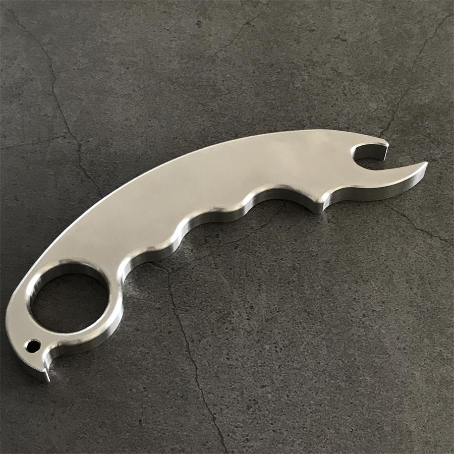 Solid Steel Bottle Opener Multi-Function Self-Defense Training EDC Tool - Image 3