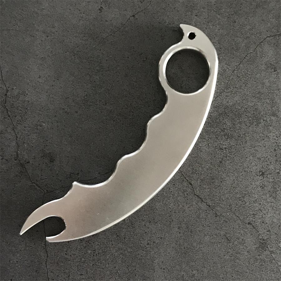 Solid Steel Bottle Opener Multi-Function Self-Defense Training EDC Tool - Image 5