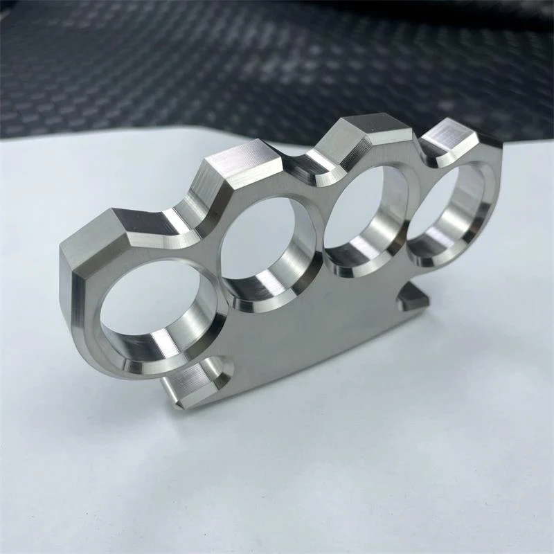 Solid Steel Classic Knuckle Duster Self-Defense EDC Tool - Image 8