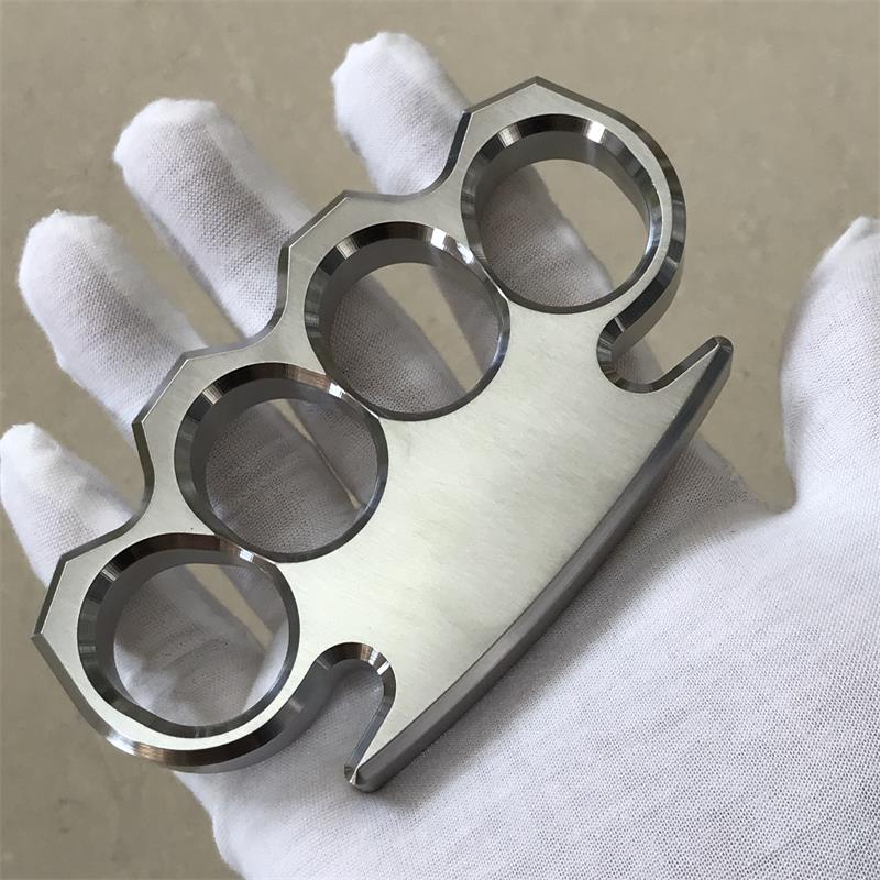 Solid Steel Classic Knuckle Duster Self-Defense EDC Tool - Image 9