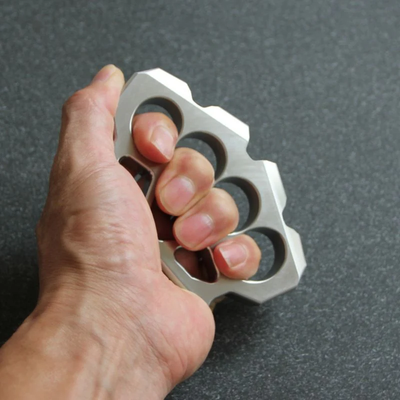 Solid Steel Knuckle Duster Defensive EDC Tools - Image 6