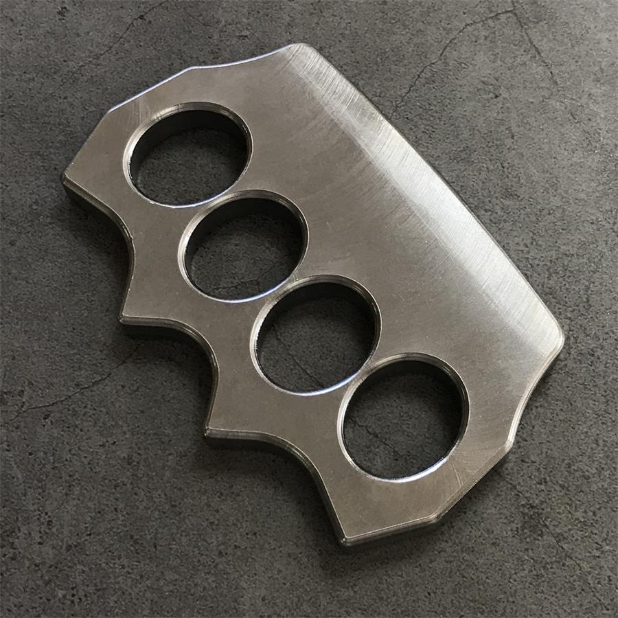 Solid Steel Knuckle Duster Four Finger Boxing Window Self -defense Knuckles Protective Pocket EDC Tool