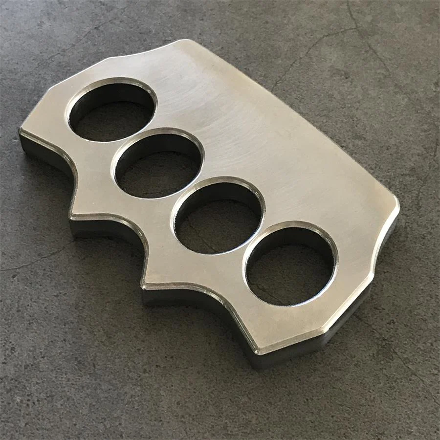 Solid Steel Knuckle Duster Four Finger Boxing Window Self -defense Knuckles Protective Pocket EDC Tool - Image 5