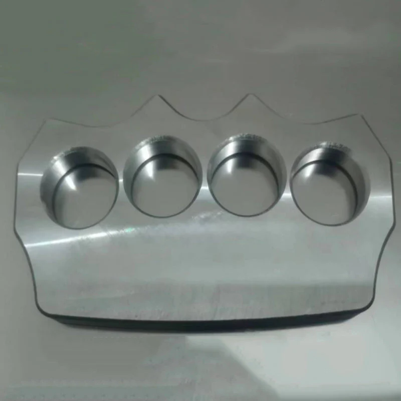 Solid Steel Knuckle Duster Four Finger Boxing Window Self -defense Knuckles Protective Pocket EDC Tool - Image 9