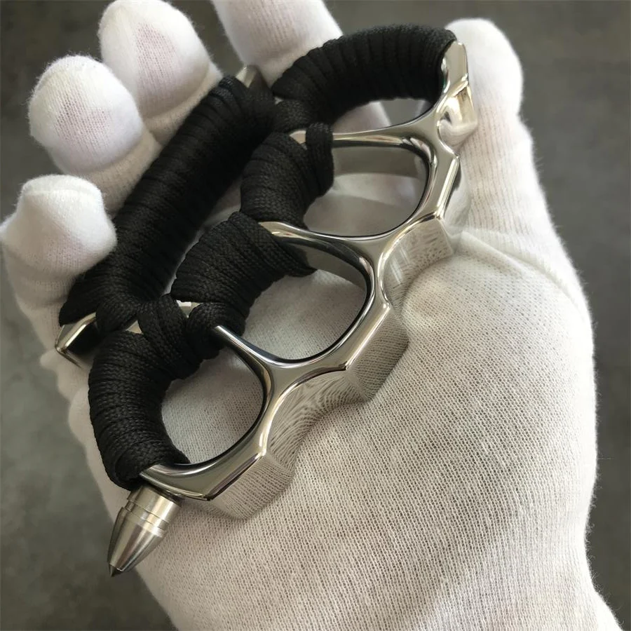 Solid Steel Knuckle Duster with Detachable Window Breaker - Image 11