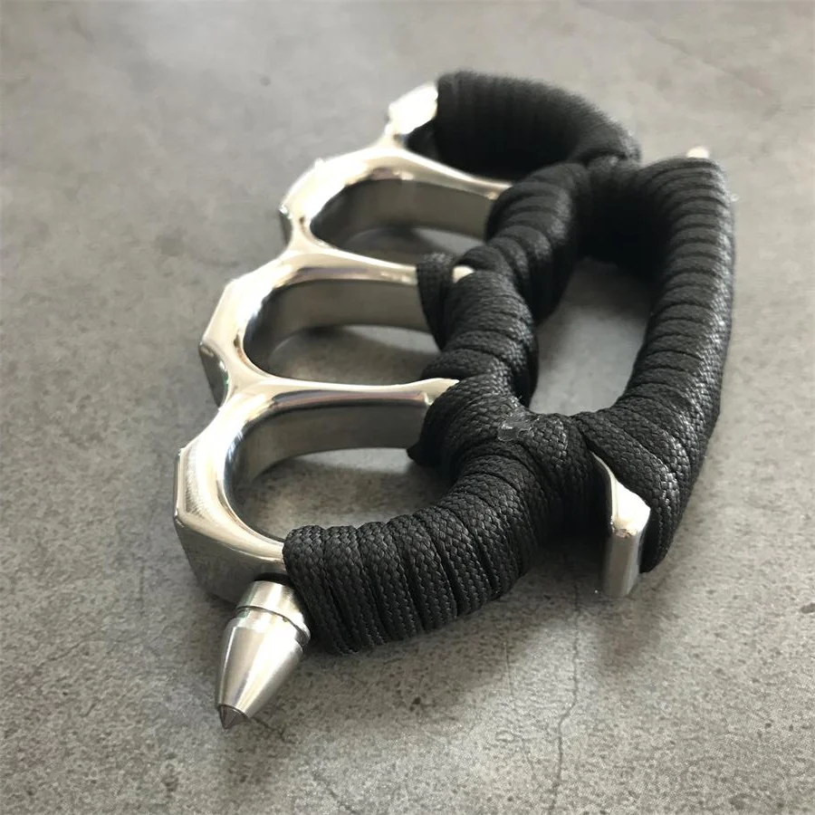 Solid Steel Knuckle Duster with Detachable Window Breaker - Image 7