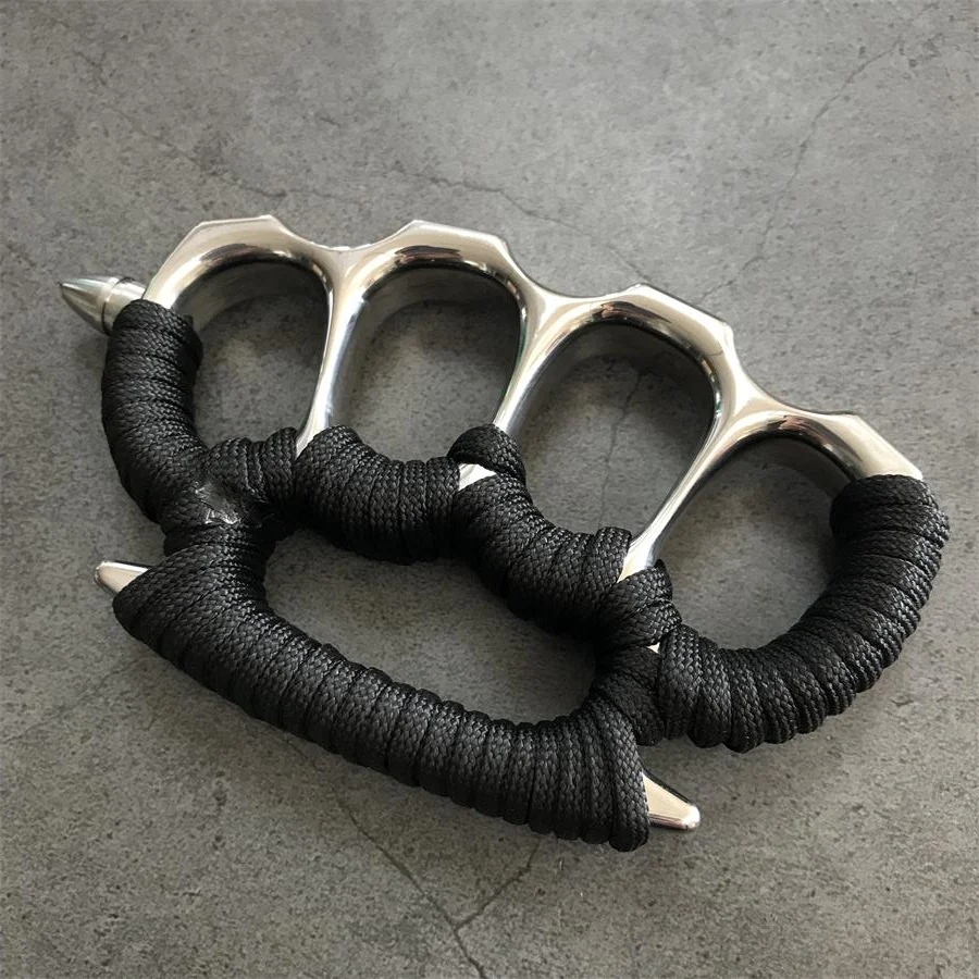Solid Steel Knuckle Duster with Detachable Window Breaker - Image 9