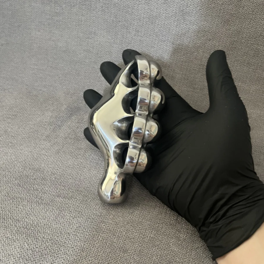 Solid Steel Left and Right Hand Knuckle Duster - Image 5