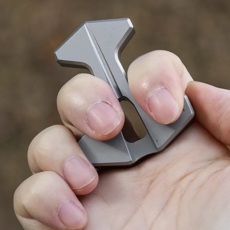 Solid Steel Window Breaker Knuckle Duster Portable Pocket Self Defense Tool - Image 2