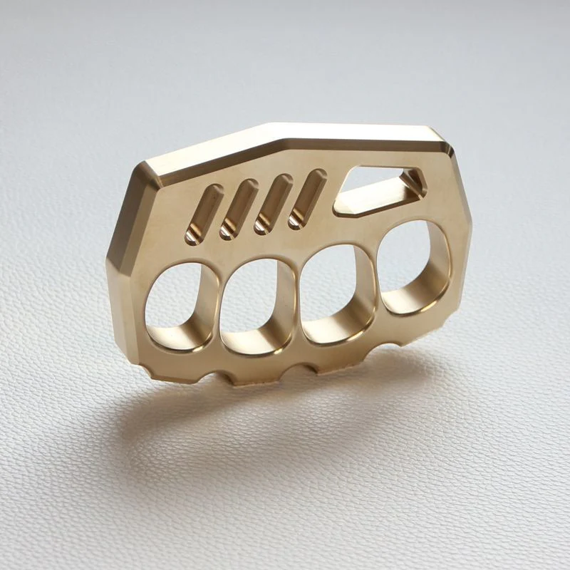 Solid Strong Brass Knuckle Duster Self Defense EDC Tool - Image 3
