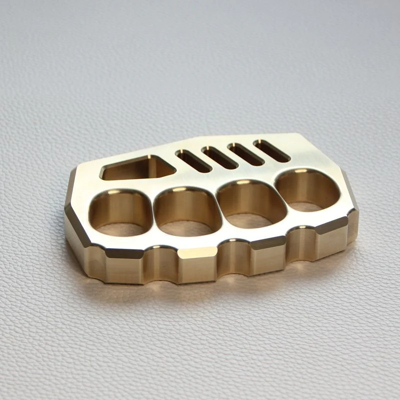 Solid Strong Brass Knuckle Duster Self Defense EDC Tool - Image 4