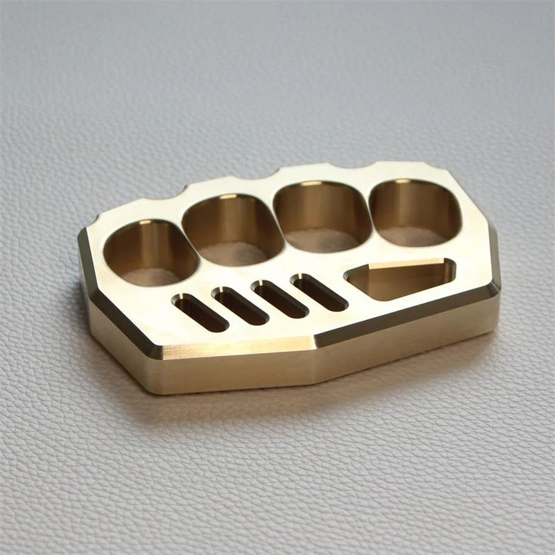 Solid Strong Brass Knuckle Duster Self Defense EDC Tool - Image 6