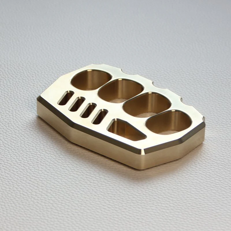 Solid Strong Brass Knuckle Duster Self Defense EDC Tool - Image 7