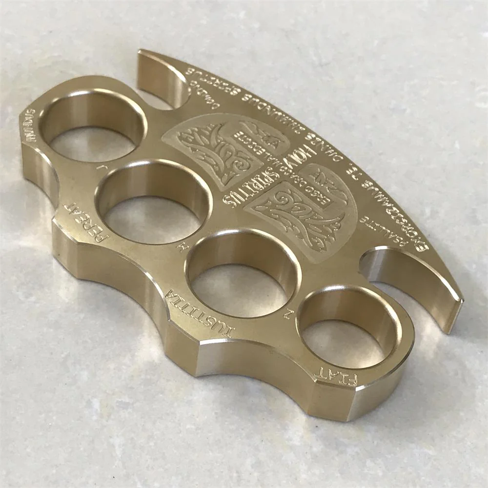 Solid Thickened Warrior Brass Knuckle Duster - Image 7