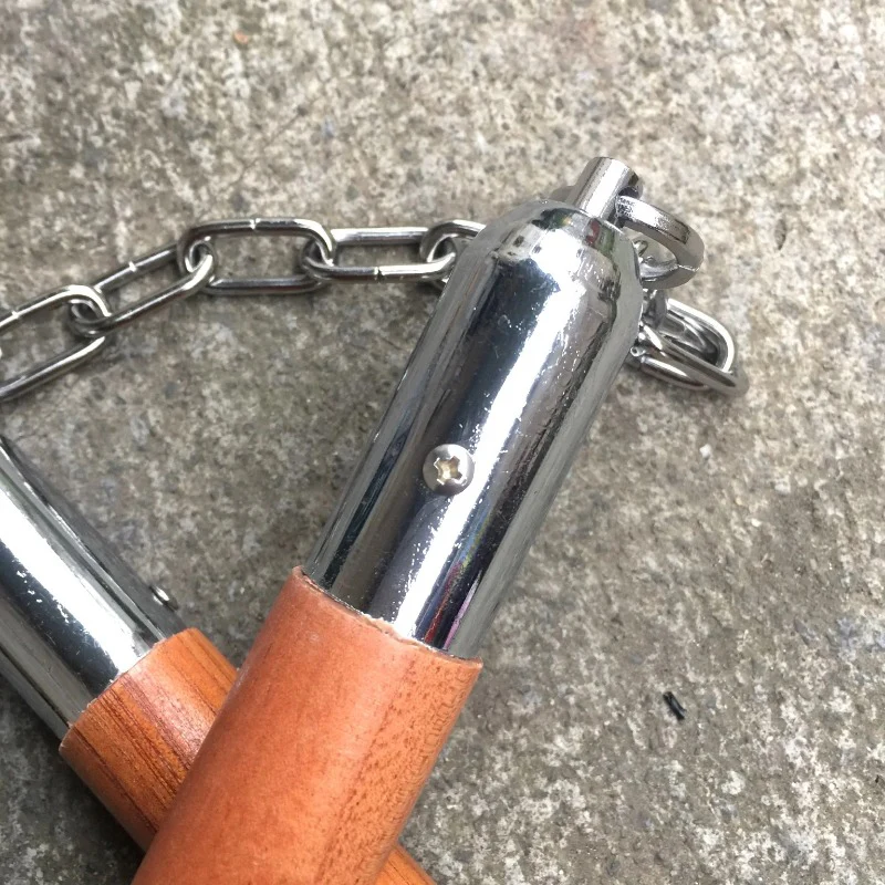 Sports Training Wooden Nunchucks Martial Arts Outdoor Self Defense EDC Tool - Image 5