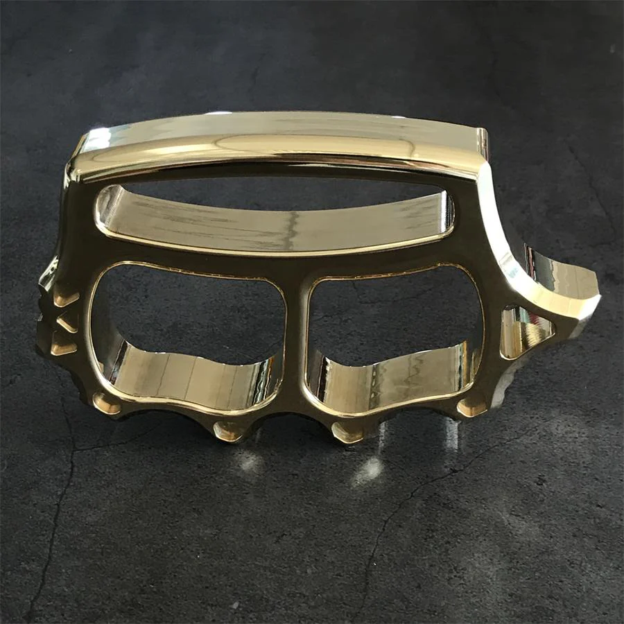 Thickened Brass Knuckle Duster Self-defense Protective Gear - Image 14