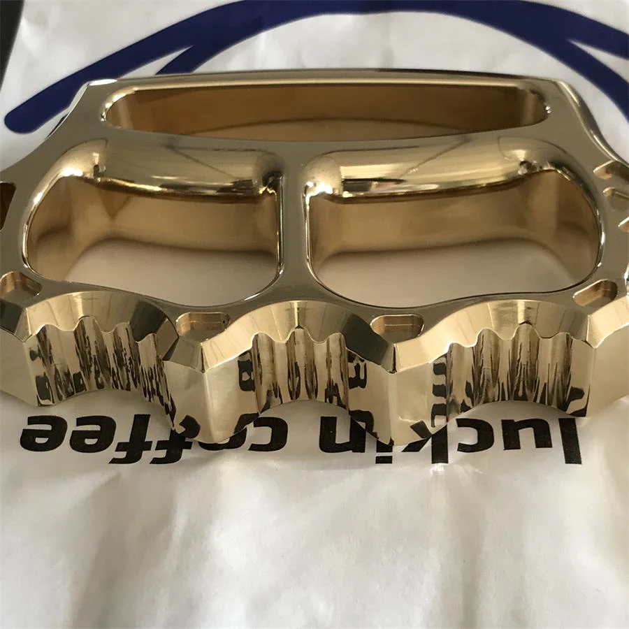 Thickened Brass Knuckle Duster Self-defense Protective Gear - Image 6