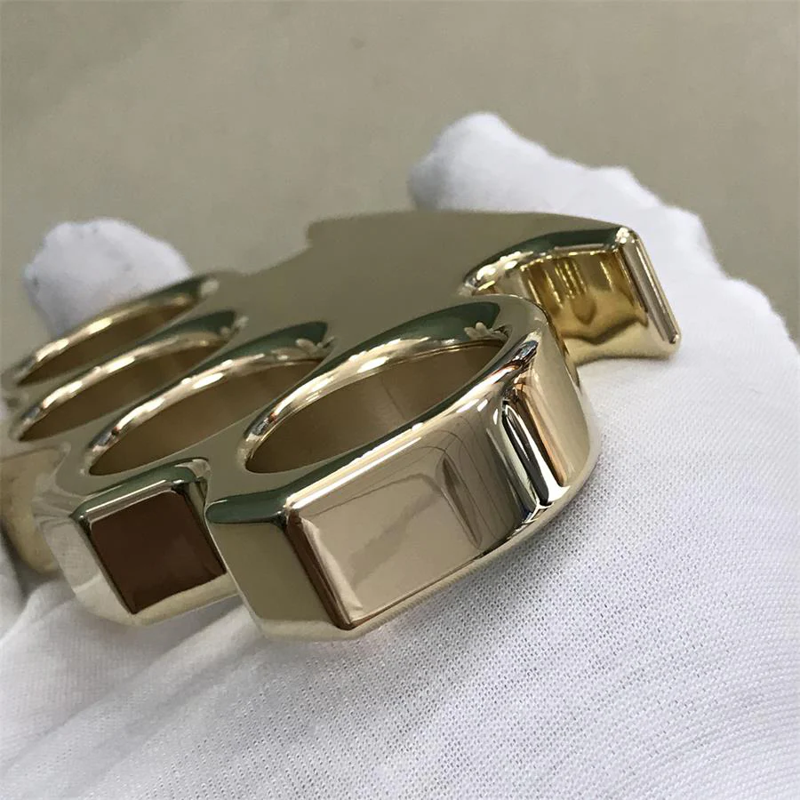 The KING Thickened Mirror Brass Knuckle Duster - Image 4