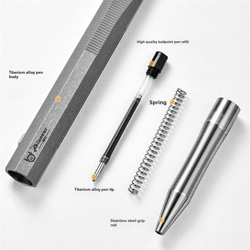 Titanium Alloy Tactical Pen Sliding Decompression - Image 5