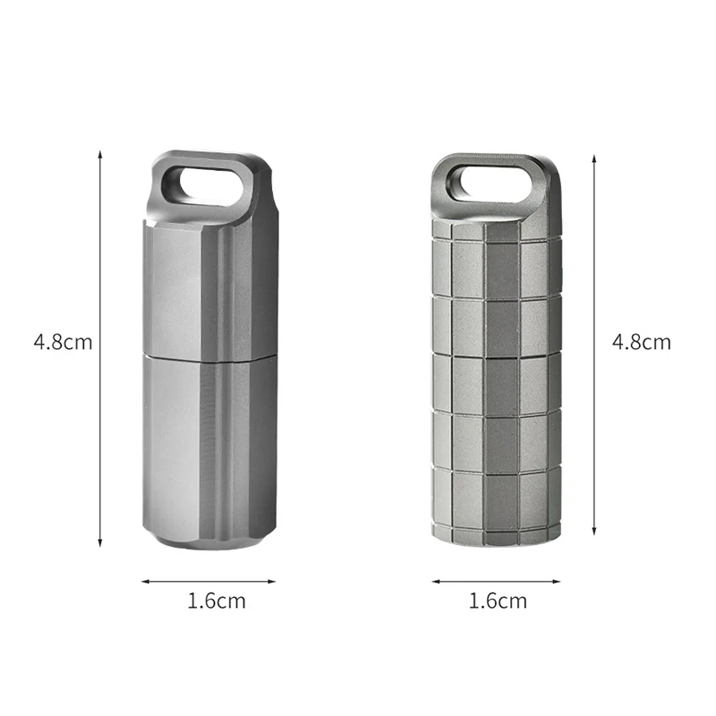 Titanium Alloy Waterproof Capsule Pill Storage Lighter - Image 6