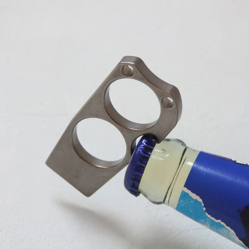 Titanium Crowbar Multifunctional Bottle Opening EDC Tool - Image 3