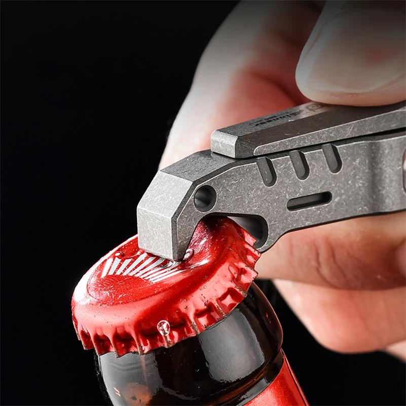 Titanium Nail Clippers Multifunctional Bottle Opener EDC Tool - Image 2