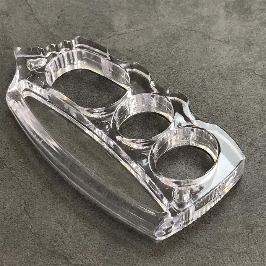 Transparent Plastic Knuckle Duster EDC Tool