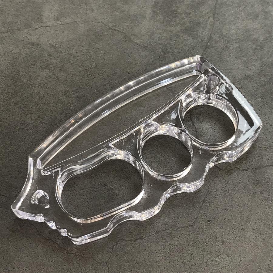 Transparent Plastic Knuckle Duster EDC Tool - Image 5