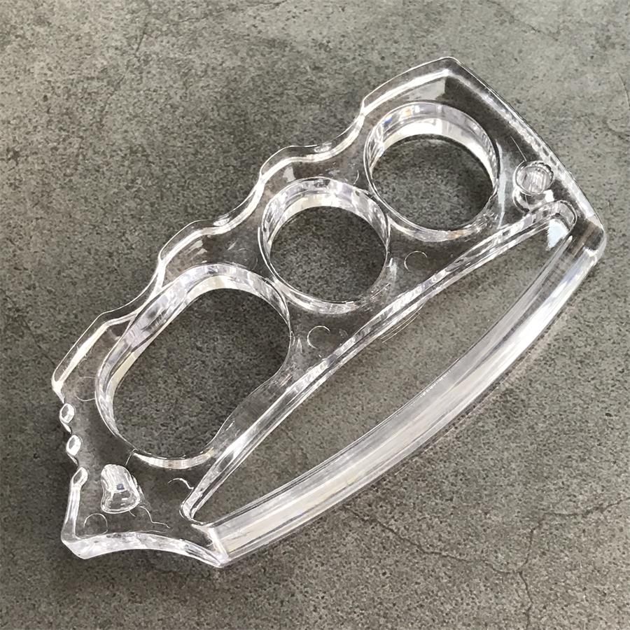 Transparent Plastic Knuckle Duster EDC Tool - Image 6