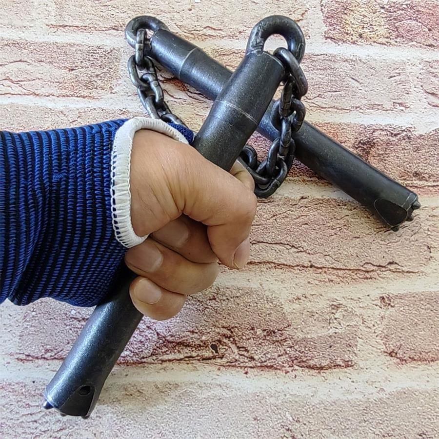 Tungsten Steel Nunchucks Heavy Duty Self Defense Window Breaker Stick - Image 2