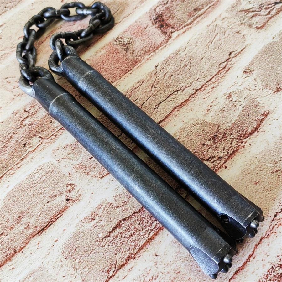Tungsten Steel Nunchucks Heavy Duty Self Defense Window Breaker Stick - Image 8