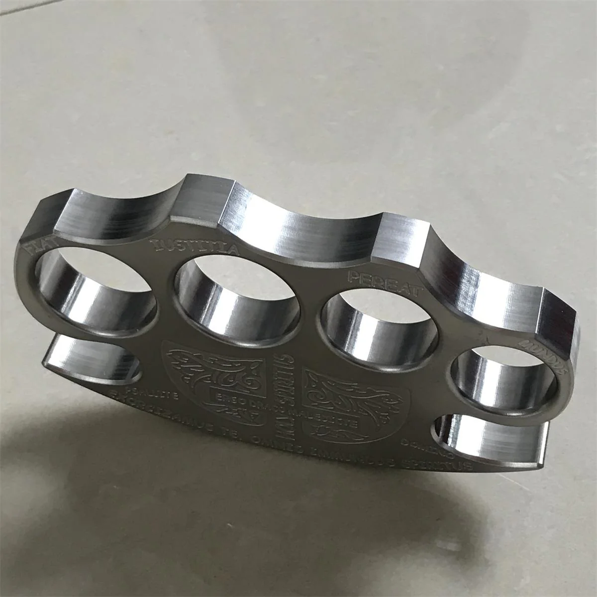 Warrior Solid Steel Knuckle Duster Self-defense Broken Window EDC Tool - Image 6
